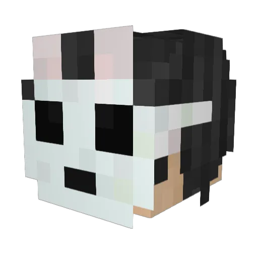 Dad_Ghost Minecraft avatar head, 3D render