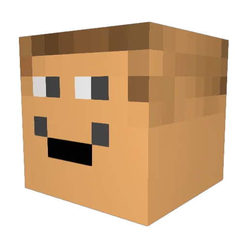 Dad_Man76 Minecraft avatar head, 3D render