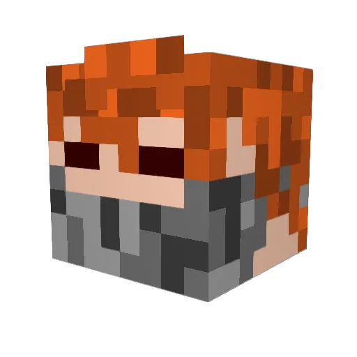 Dada20112000 Minecraft avatar head, 3D render