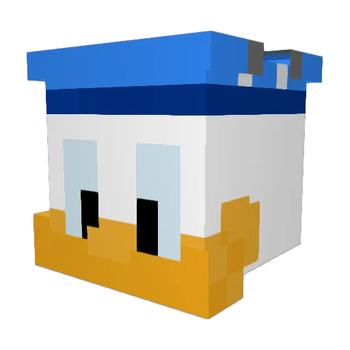 Dada29 Minecraft avatar head, 3D render