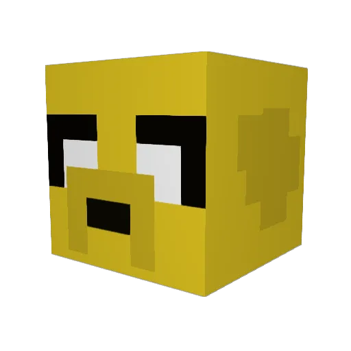 Dadacool01 Minecraft avatar head, 3D render