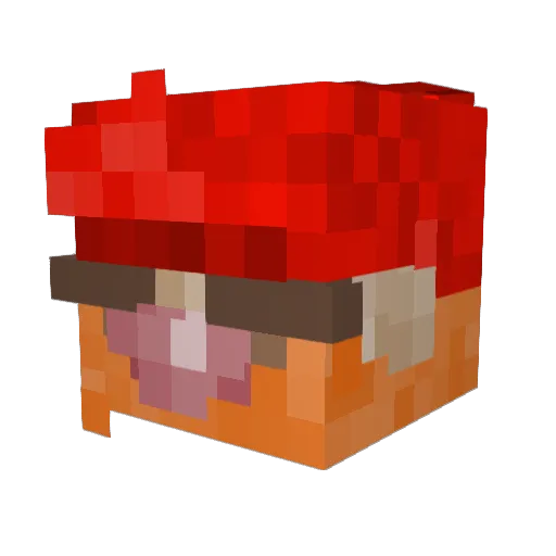 Dadani16 Minecraft avatar head, 3D render