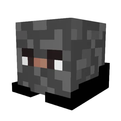 Dadavida Minecraft avatar head, 3D render