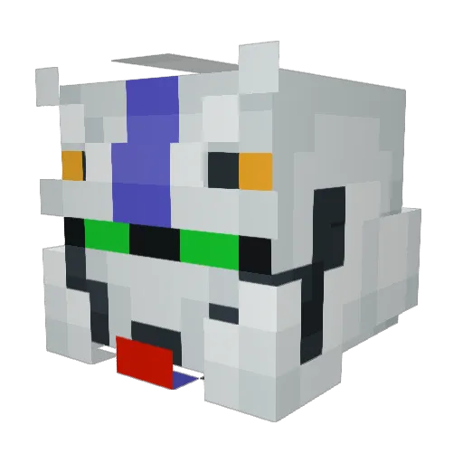 Dadde_001 Minecraft avatar head, 3D render