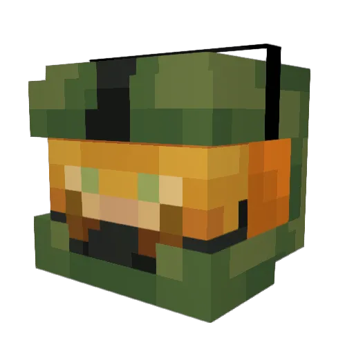 Daddedan Minecraft avatar head, 3D render