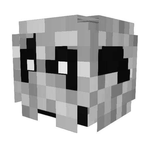 Daddef Minecraft avatar head, 3D render