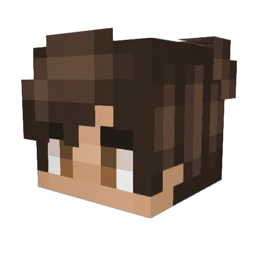 Daddiesdevill Minecraft avatar head, 3D render