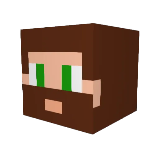 Daddo_2007 Minecraft avatar head, 3D render