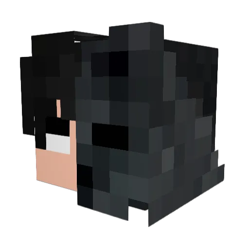 DaddqySober Minecraft avatar head, 3D render