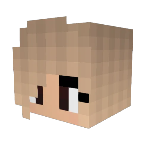 Daddy898 Minecraft avatar head, 3D render