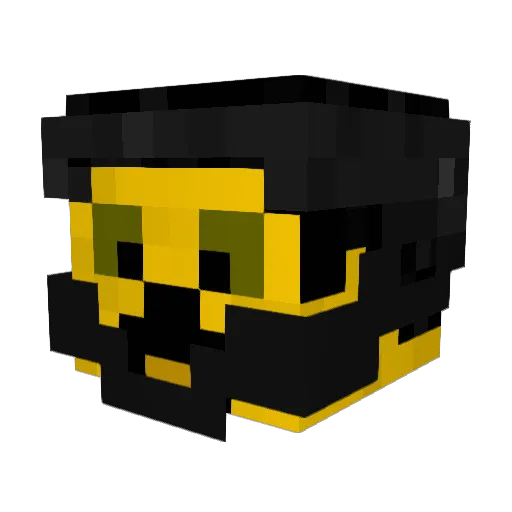 DaddyAff Minecraft avatar head, 3D render