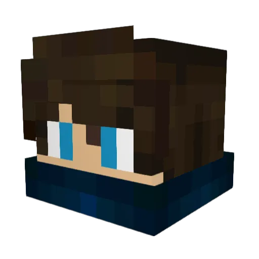 DaddyAnti Minecraft avatar head, 3D render