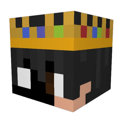 DaddyAudio Minecraft avatar head, 3D render