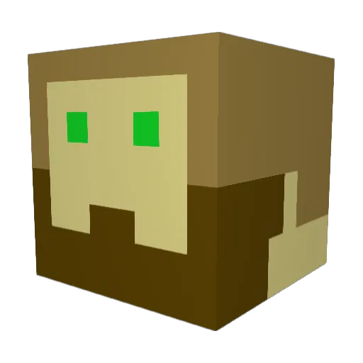 DaddyClews Minecraft avatar head, 3D render