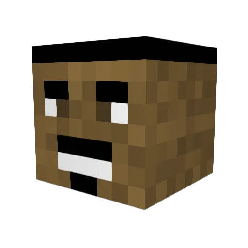 DaddyDale Minecraft avatar head, 3D render