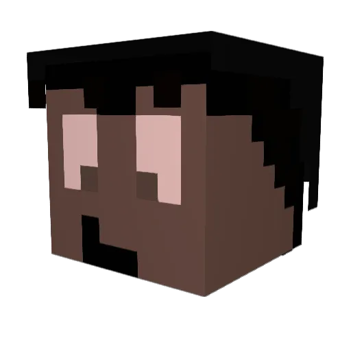 DaddyDankie Minecraft avatar head, 3D render