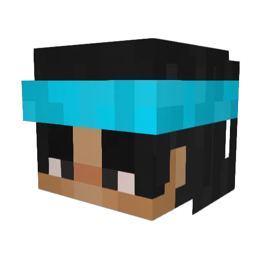 DaddyEatsPajamas Minecraft avatar head, 3D render