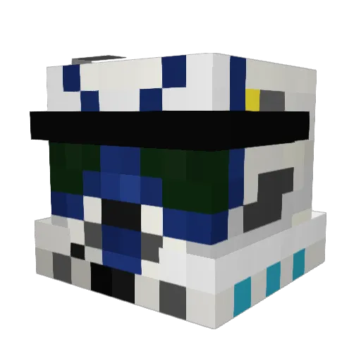 DaddyFonz Minecraft avatar head, 3D render