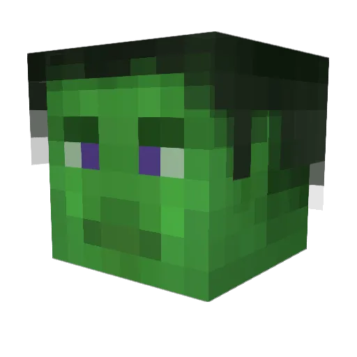 DaddyGoral Minecraft avatar head, 3D render