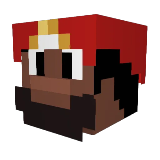 DaddyGordo11 Minecraft avatar head, 3D render