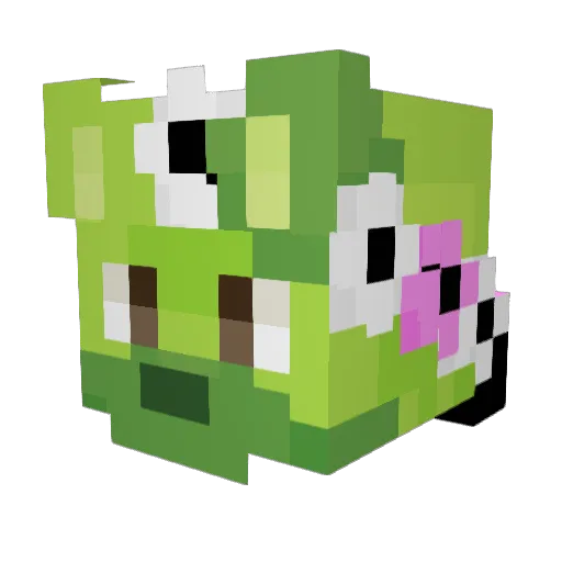 DaddyItHurts Minecraft avatar head, 3D render