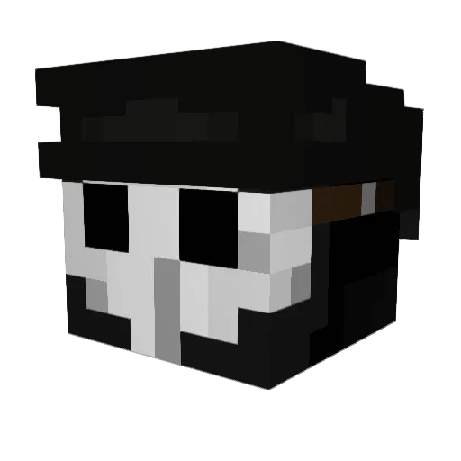 DaddyKhepri27 Minecraft avatar head, 3D render