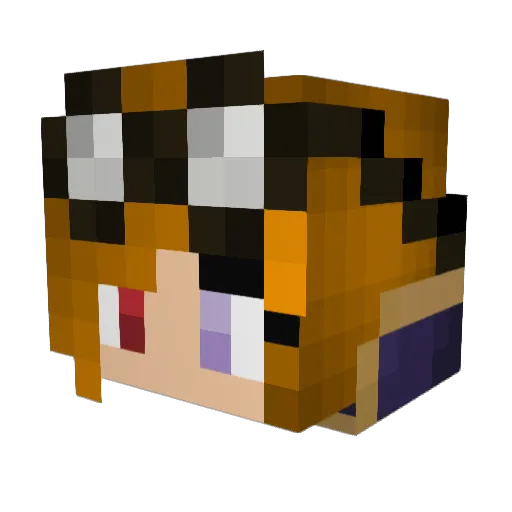 DaddyKnoth Minecraft avatar head, 3D render