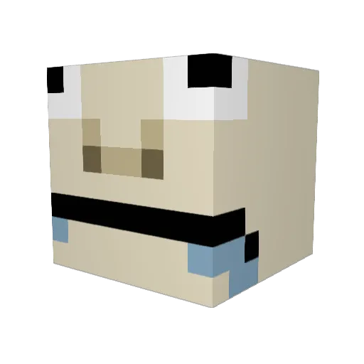 DaddyLikesBoys Minecraft avatar head, 3D render