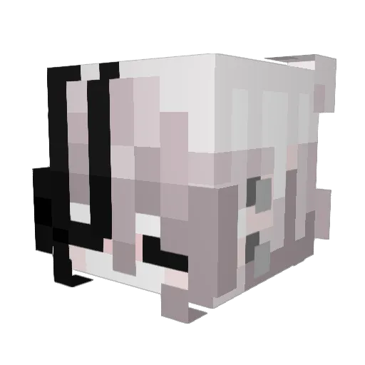 DaddyLilith Minecraft avatar head, 3D render