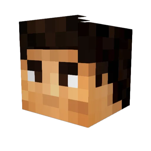 DaddyMarcel Minecraft avatar head, 3D render