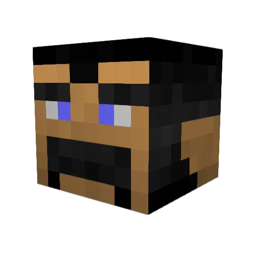DaddyMick Minecraft avatar head, 3D render