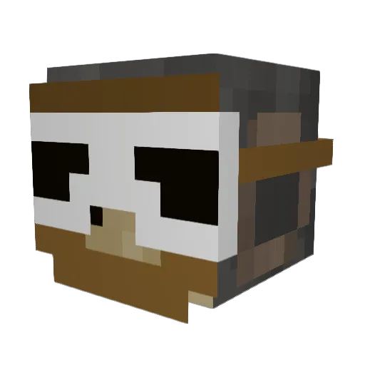 DaddyMis Minecraft avatar head, 3D render