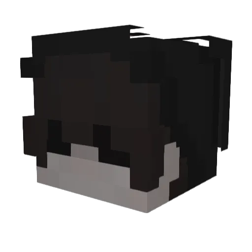 DaddyMxching Minecraft avatar head, 3D render