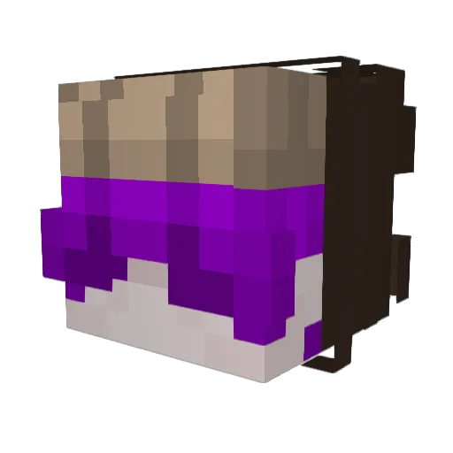 DaddyMyxUwU Minecraft avatar head, 3D render