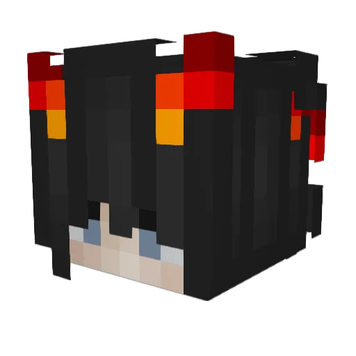 DaddyOnichan Minecraft avatar head, 3D render