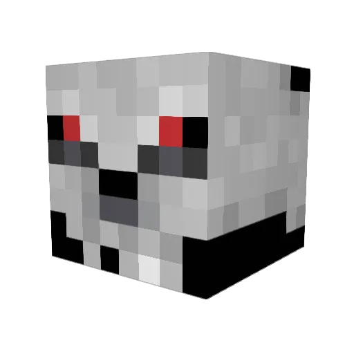 DaddyRIP Minecraft avatar head, 3D render