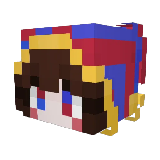 DaddyReaperxx Minecraft avatar head, 3D render