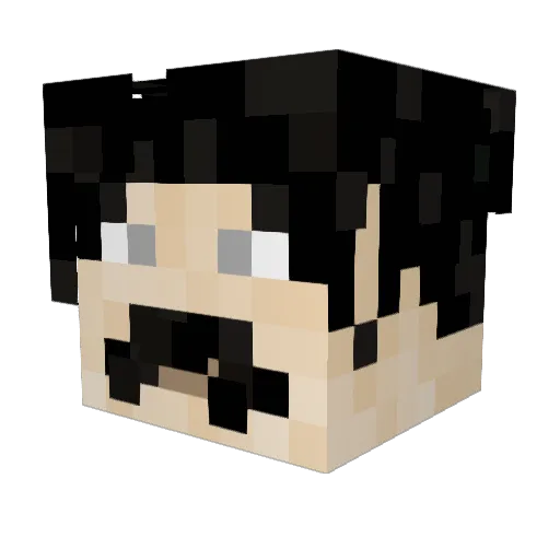 DaddyRob68 Minecraft avatar head, 3D render
