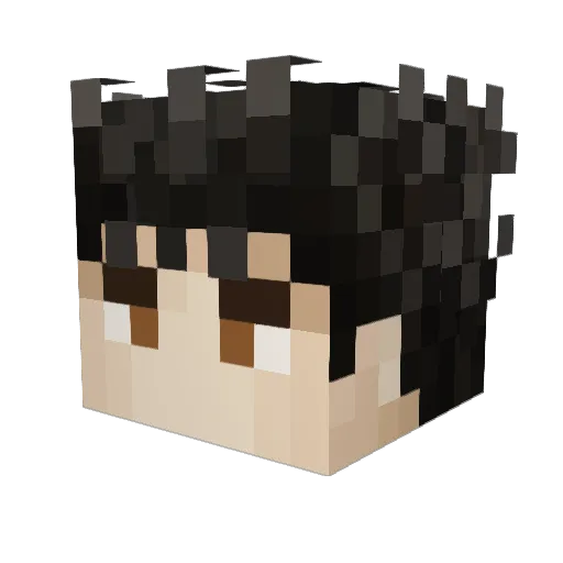 DaddySEN12 Minecraft avatar head, 3D render