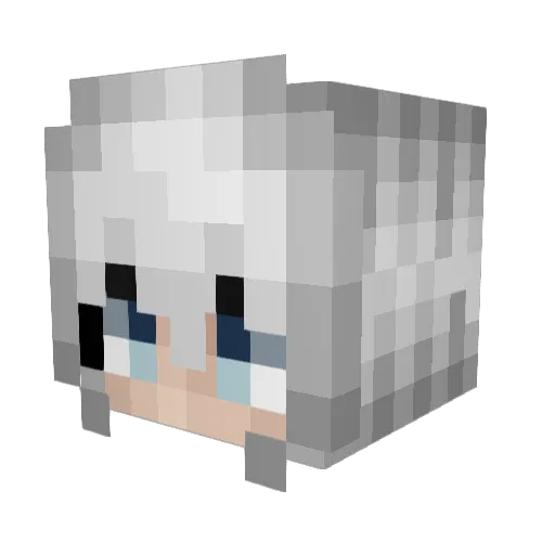 DaddyScholap Minecraft avatar head, 3D render