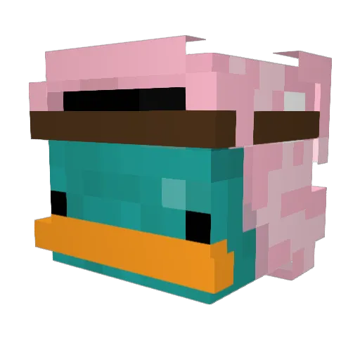 DaddySemCombed Minecraft avatar head, 3D render