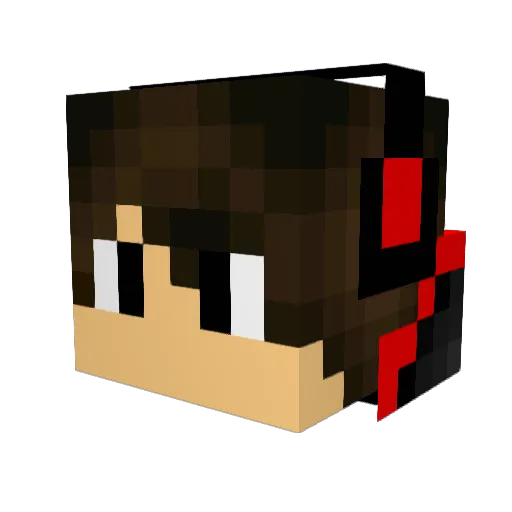 DaddyShramp Minecraft avatar head, 3D render