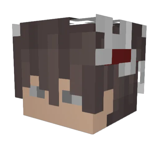 DaddySidy Minecraft avatar head, 3D render