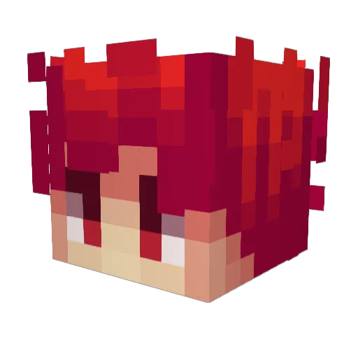 DaddyStrong Minecraft avatar head, 3D render