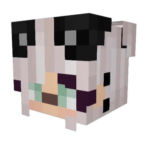 DaddyTory Minecraft avatar head, 3D render