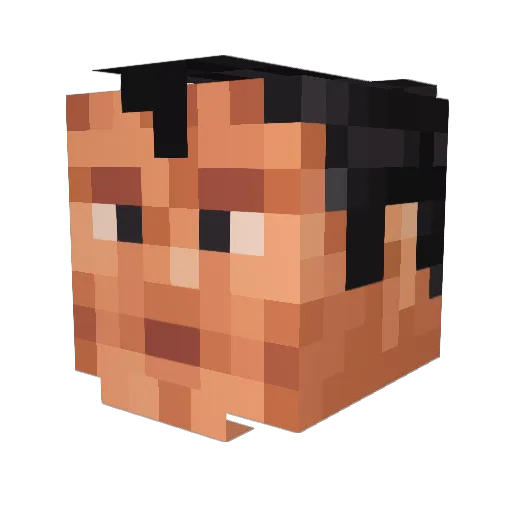 DaddyTrev Minecraft avatar head, 3D render