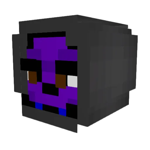 DaddyTyfon Minecraft avatar head, 3D render