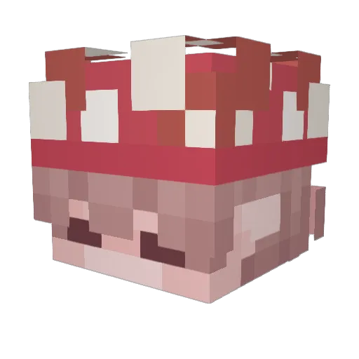 DaddyVoorhees Minecraft avatar head, 3D render