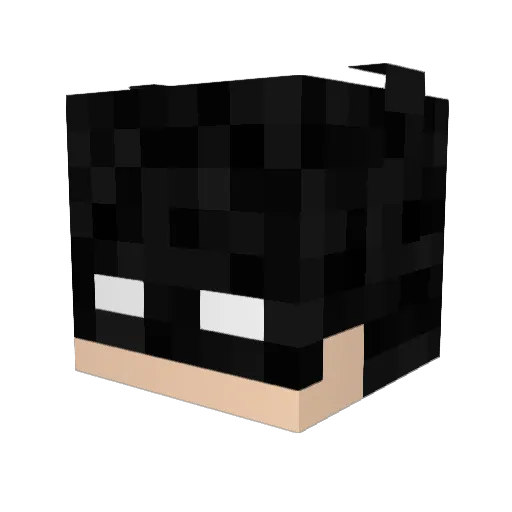 DaddyWahWah Minecraft avatar head, 3D render