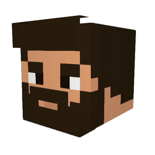 Daddy_Cassidy Minecraft avatar head, 3D render